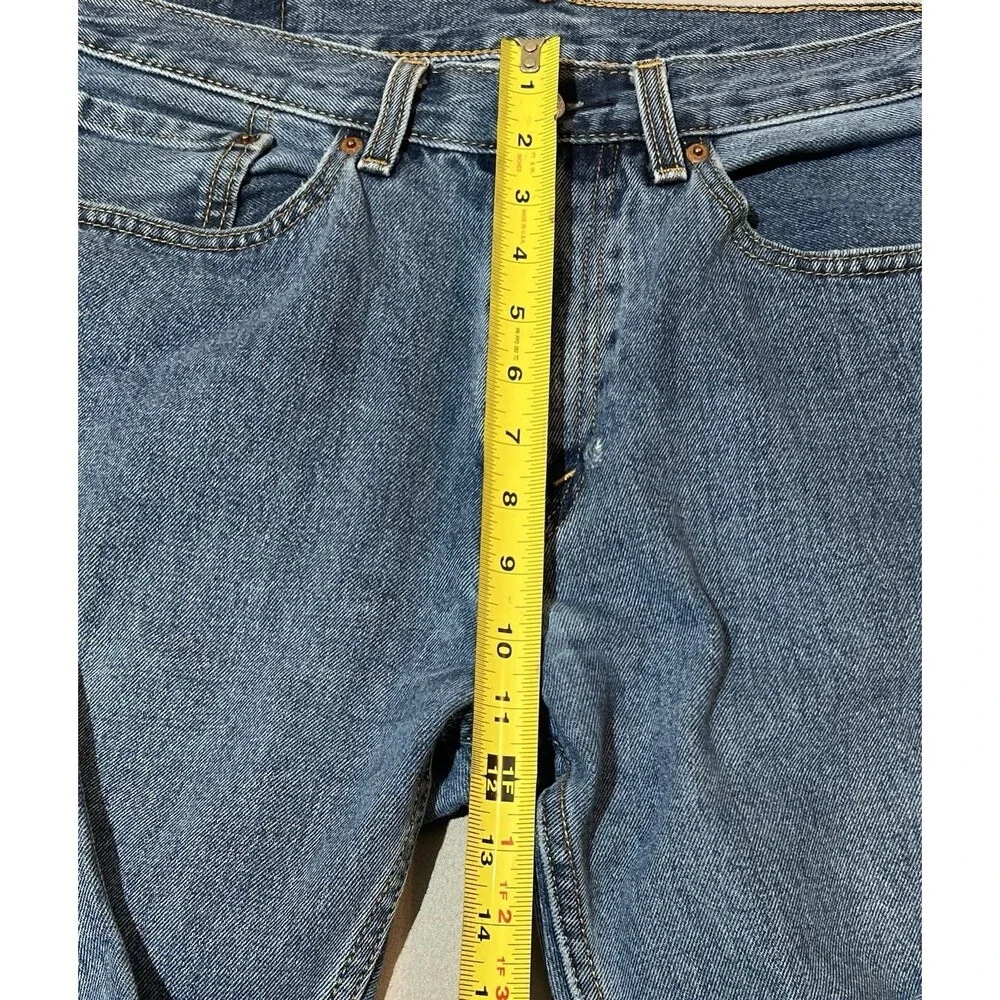 Levis 505 Jeans Mens 34x34 Blue Straight Leg Regular Fit Medium Wash